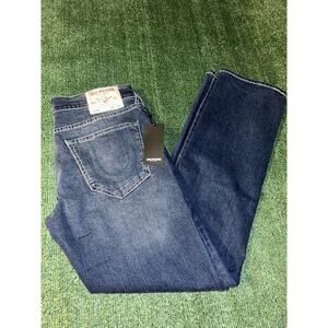 True Religion Ricky SN Medium Harvest Wash Jeans Size 31x34 Relaxed Straight